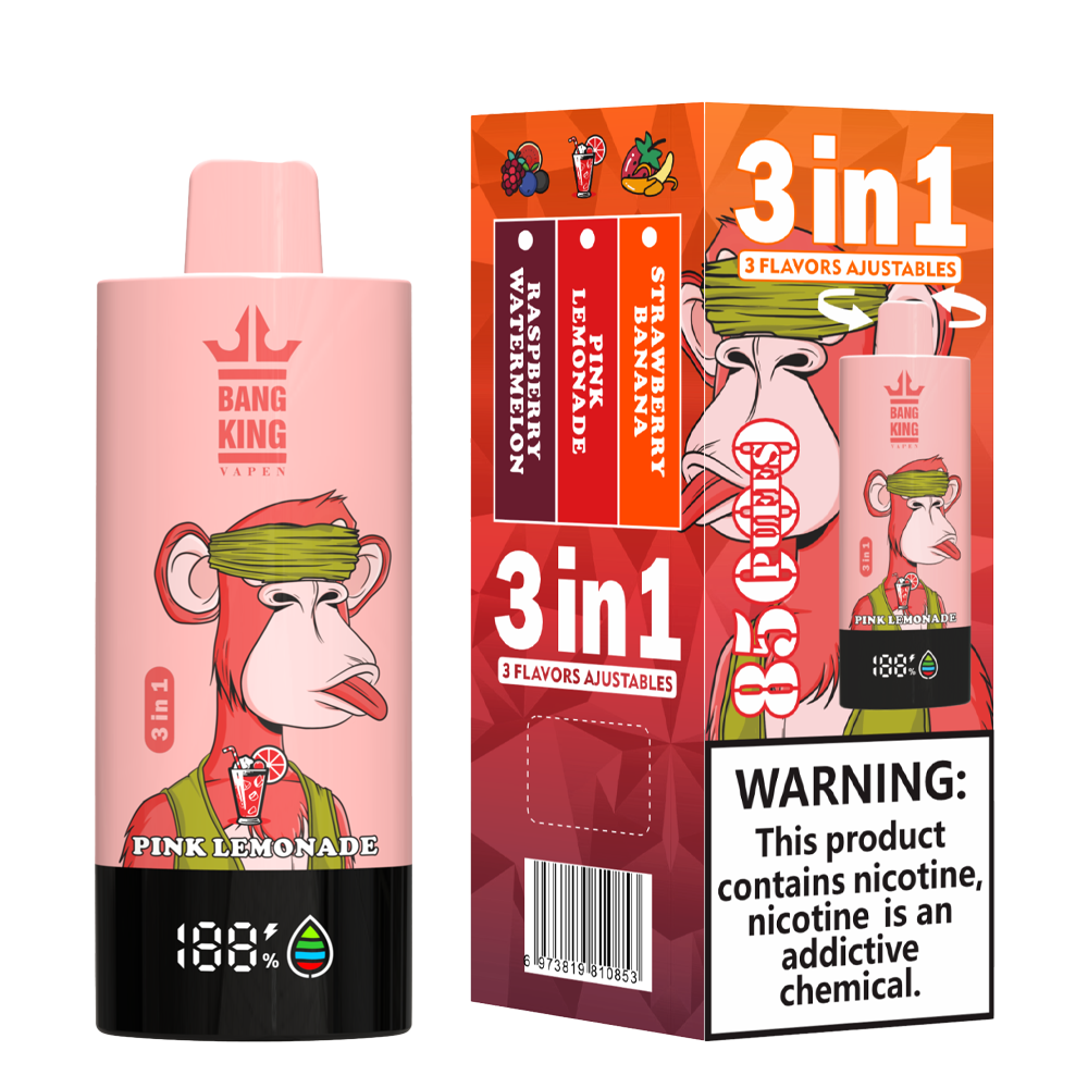 Bang King 85000 85k Puffs 3 in 1 Flavors Newest Original Rechargeable LCD Display Disposable Vape - Image 16