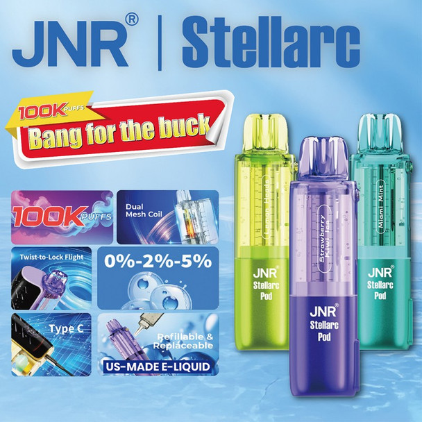 JNR Stellarc 100K Disposable Pod (Require Kit for Use) - Image 2