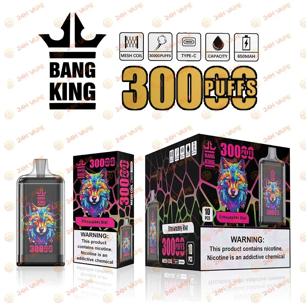 Bang King Crystal 30000 30K Puffs 2% 3% 5% Nicotine Hottest Disposable Vape - Image 10