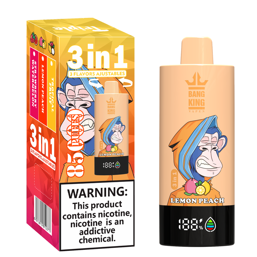 Bang King 85000 85k Puffs 3 in 1 Flavors Newest Original Rechargeable LCD Display Disposable Vape - Image 7