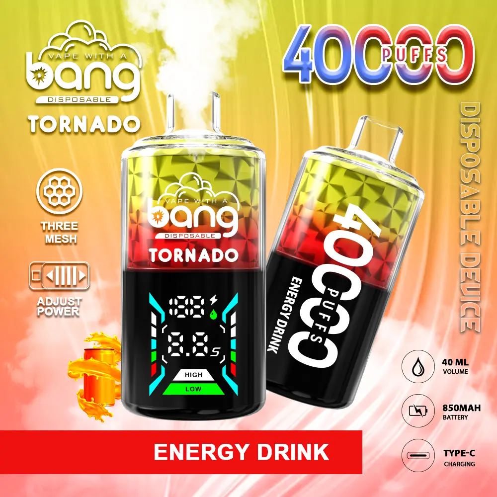 Bang Tornado 40000 40K Puffs Large Smoke LED Display Disposable Vape - Image 16