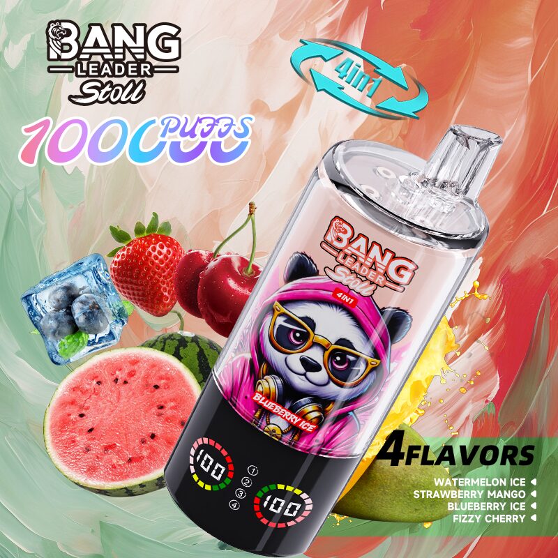 Bang Leader Stoll 100K 100000 Puffs 4 in 1 Flavors & Quad Mesh Coil LED Display Disposable Vape - Image 23