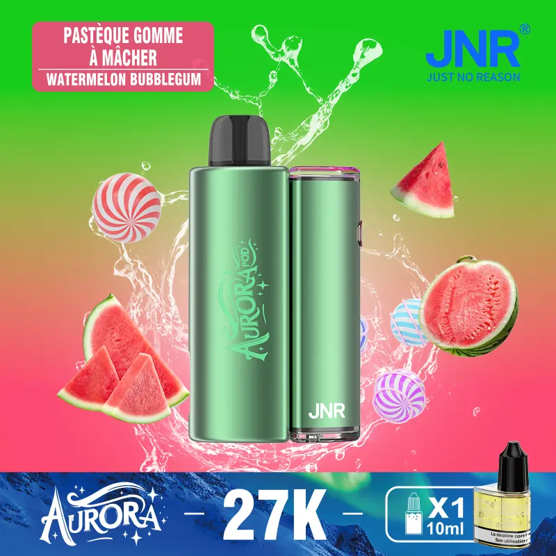 JNR Aurora 27K 27000 Puffs 2+10ml Replaceable Pod Kit Refillable Original Disposable Vape - Image 32